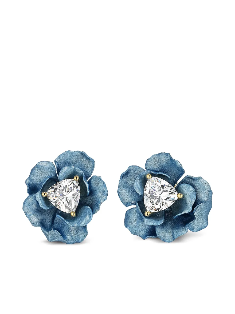 Anabela Chan 18k Yellow Gold Diamond Rose Gold Earrings In Multi