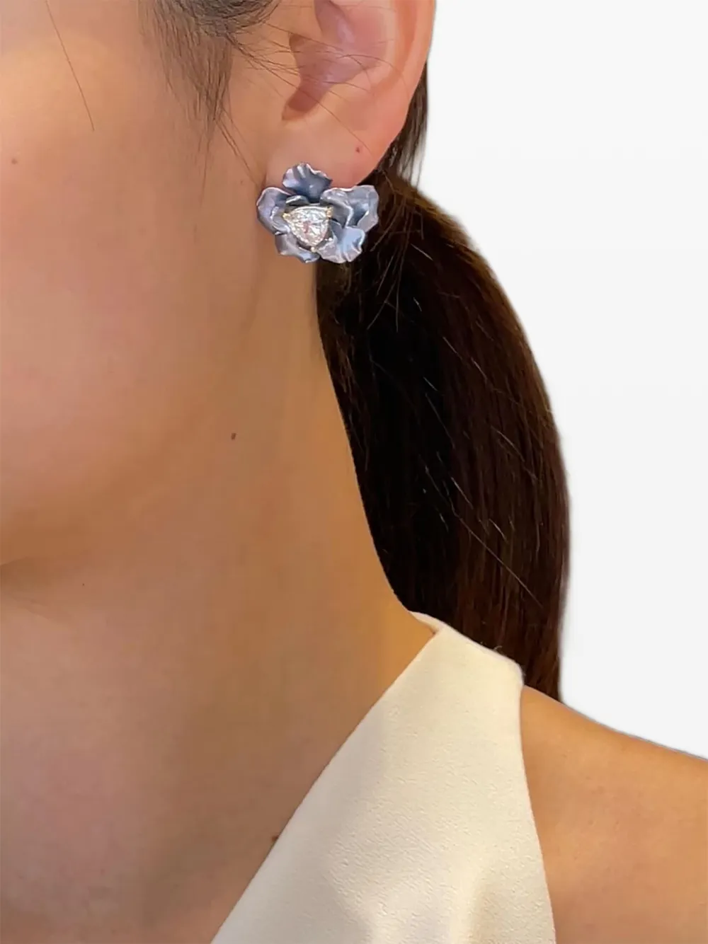 Anabela Chan 18k Yellow Gold Diamond Rose Gold Earrings In Multi