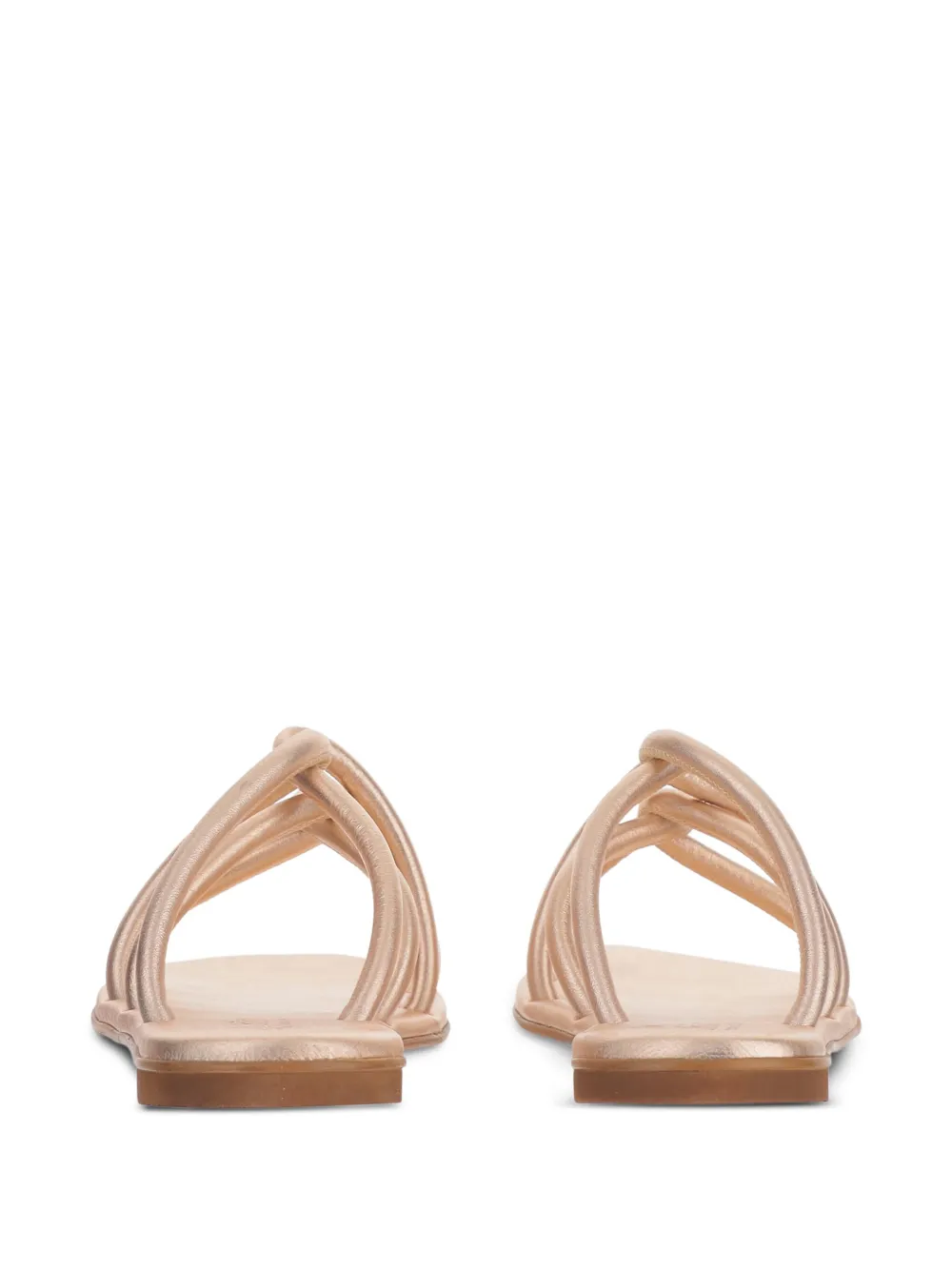 KIMA leather flat sandals Pink