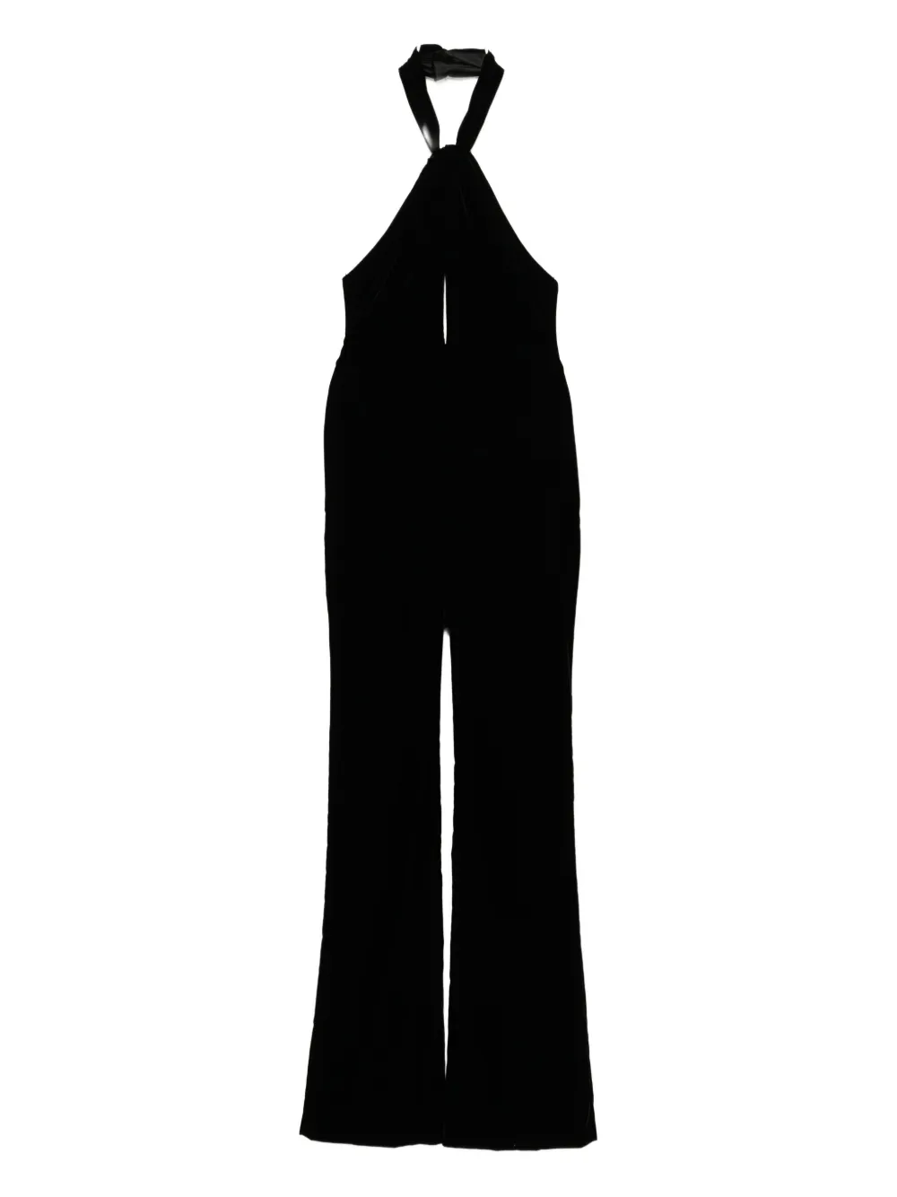 Tom Ford Twist-front Jumpsuit In Black