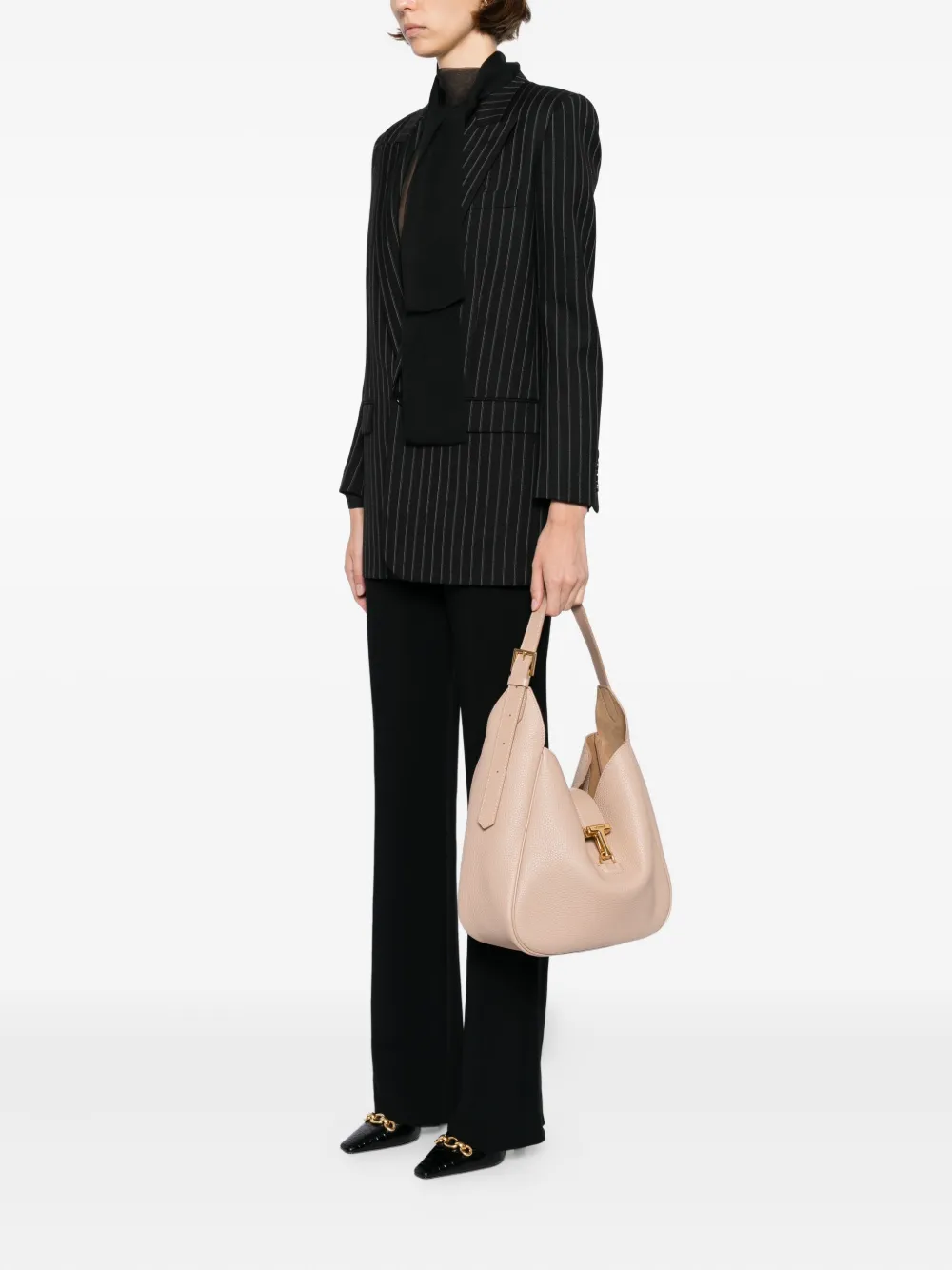 TOM FORD Monarch schoudertas Beige
