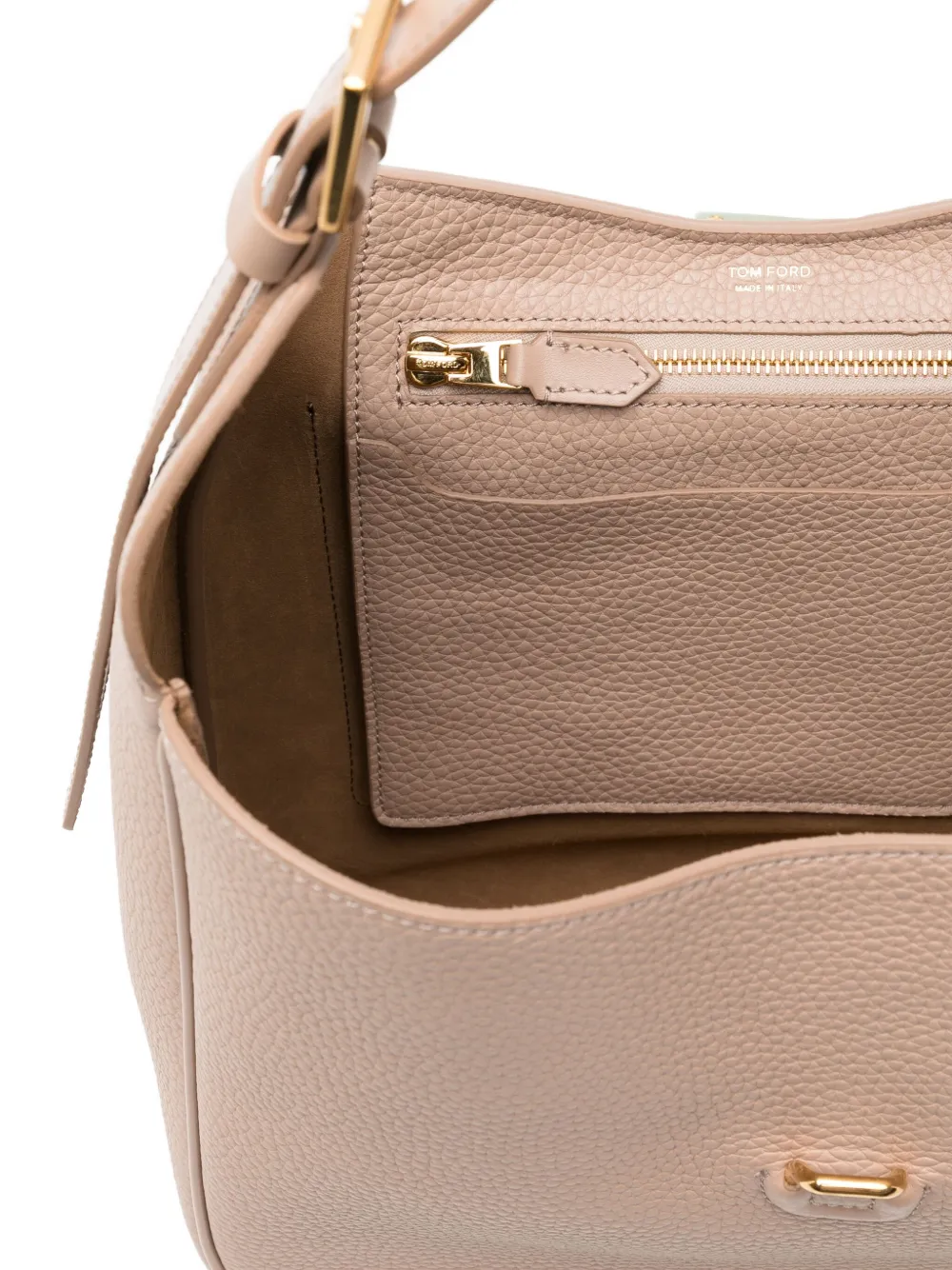 TOM FORD Monarch schoudertas Beige