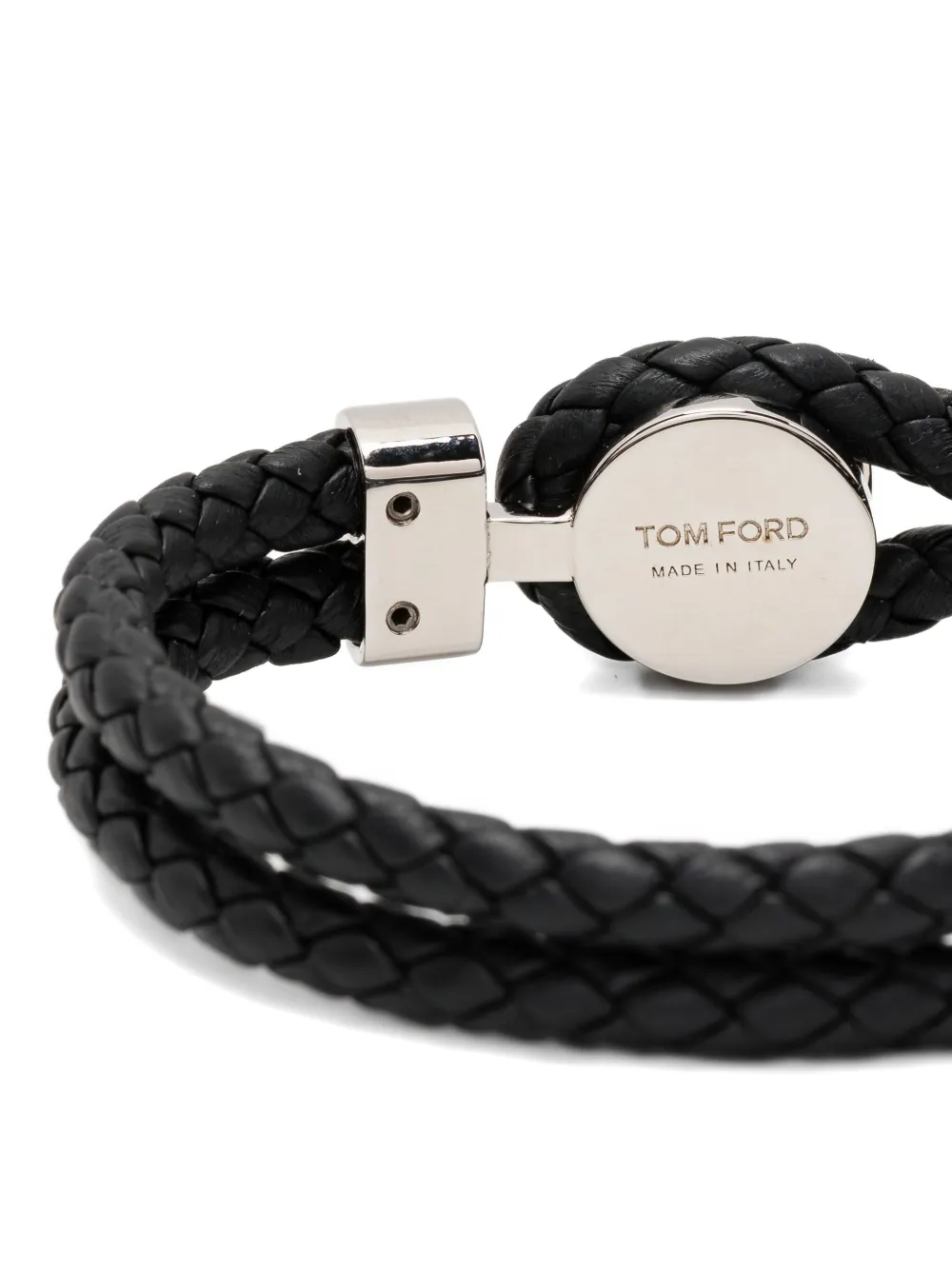 Tom Ford Woven Bracelet In Black