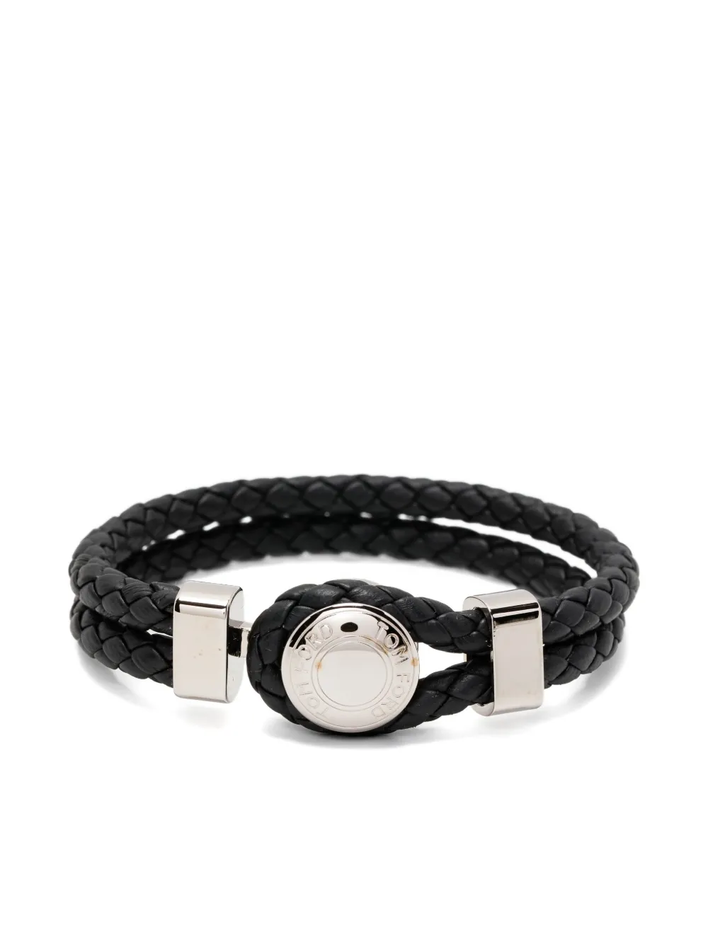 Tom Ford Woven Bracelet In Black