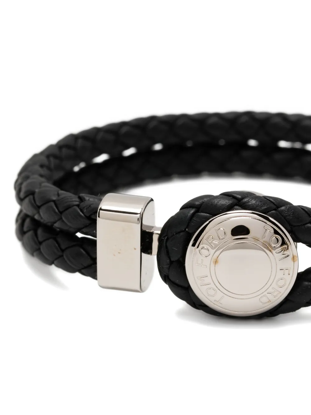 Tom Ford Woven Bracelet In Black