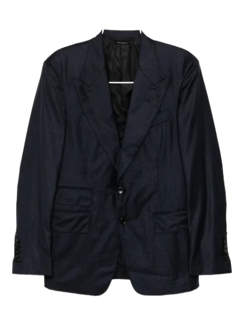 TOM FORD checked single-breasted suit