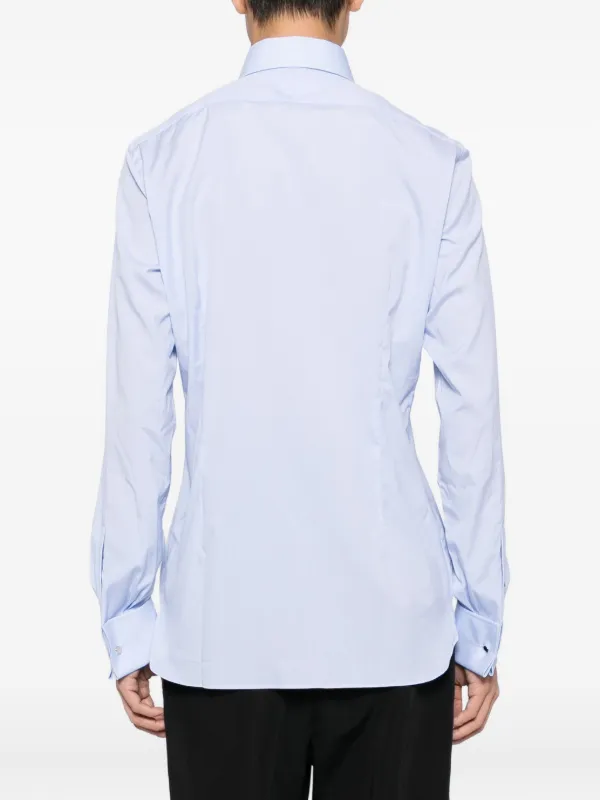 TOM FORD　ギンガムチェックシャツ　サイズ38/15 TOM FORD ギンガムチェックシャツ | ブルー | FARFETCH JP