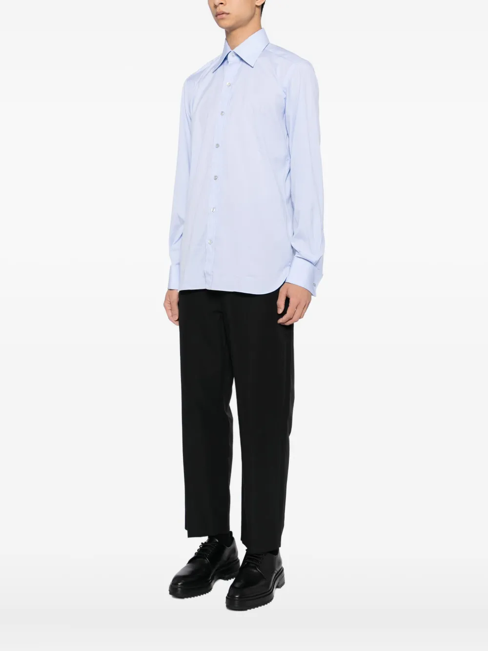 TOM FORD Overhemd met gingham ruit Blauw