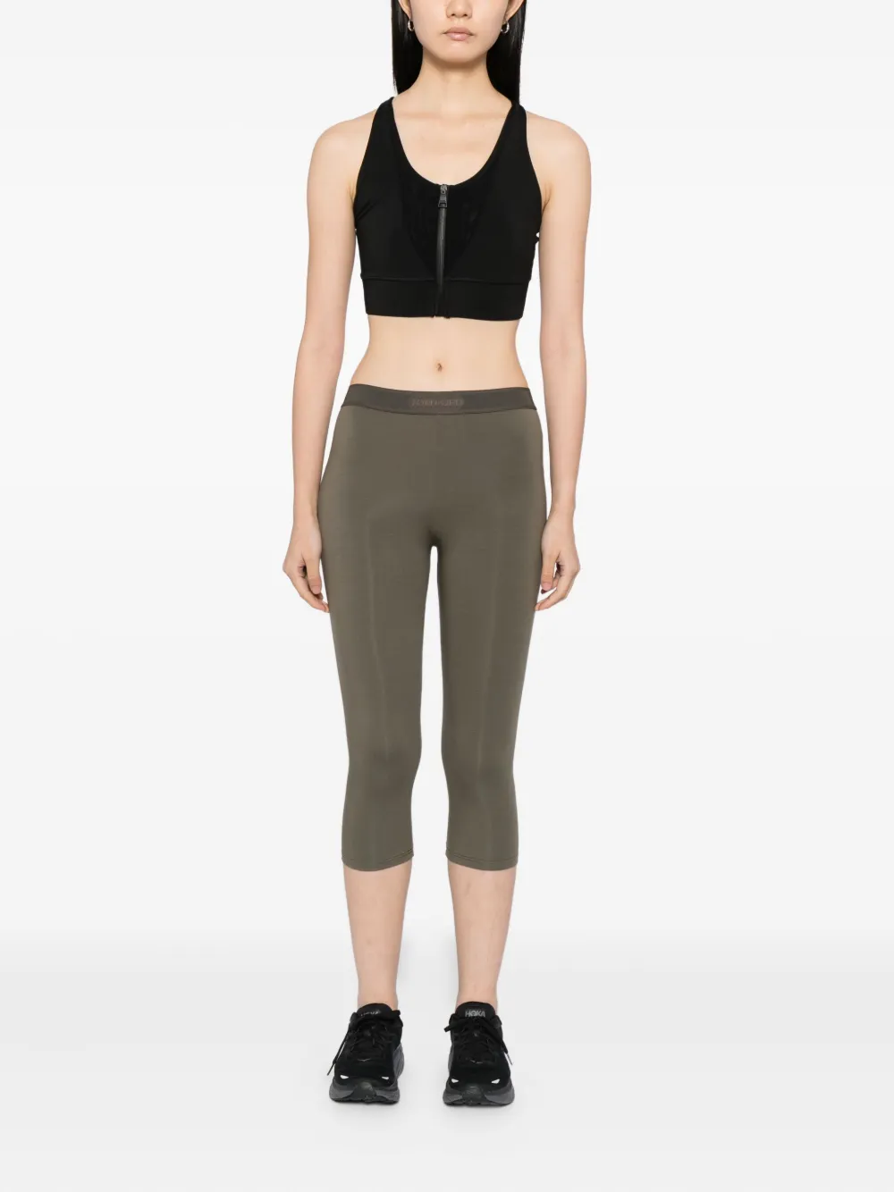Tom Ford Logoed Yoga Pants In Green
