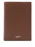 TOM FORD calf leather passport holder - Brown