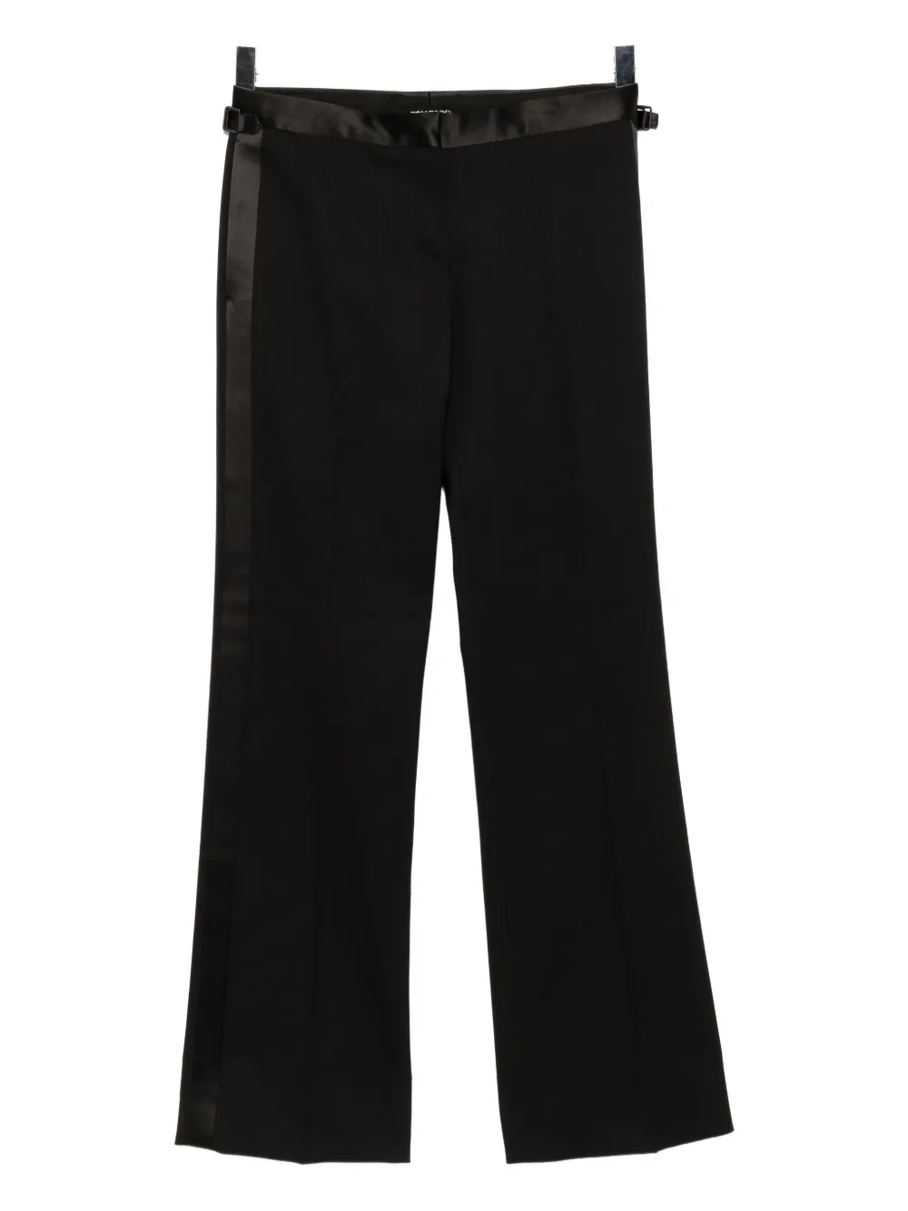 Tom Ford Striped Trousers In Black
