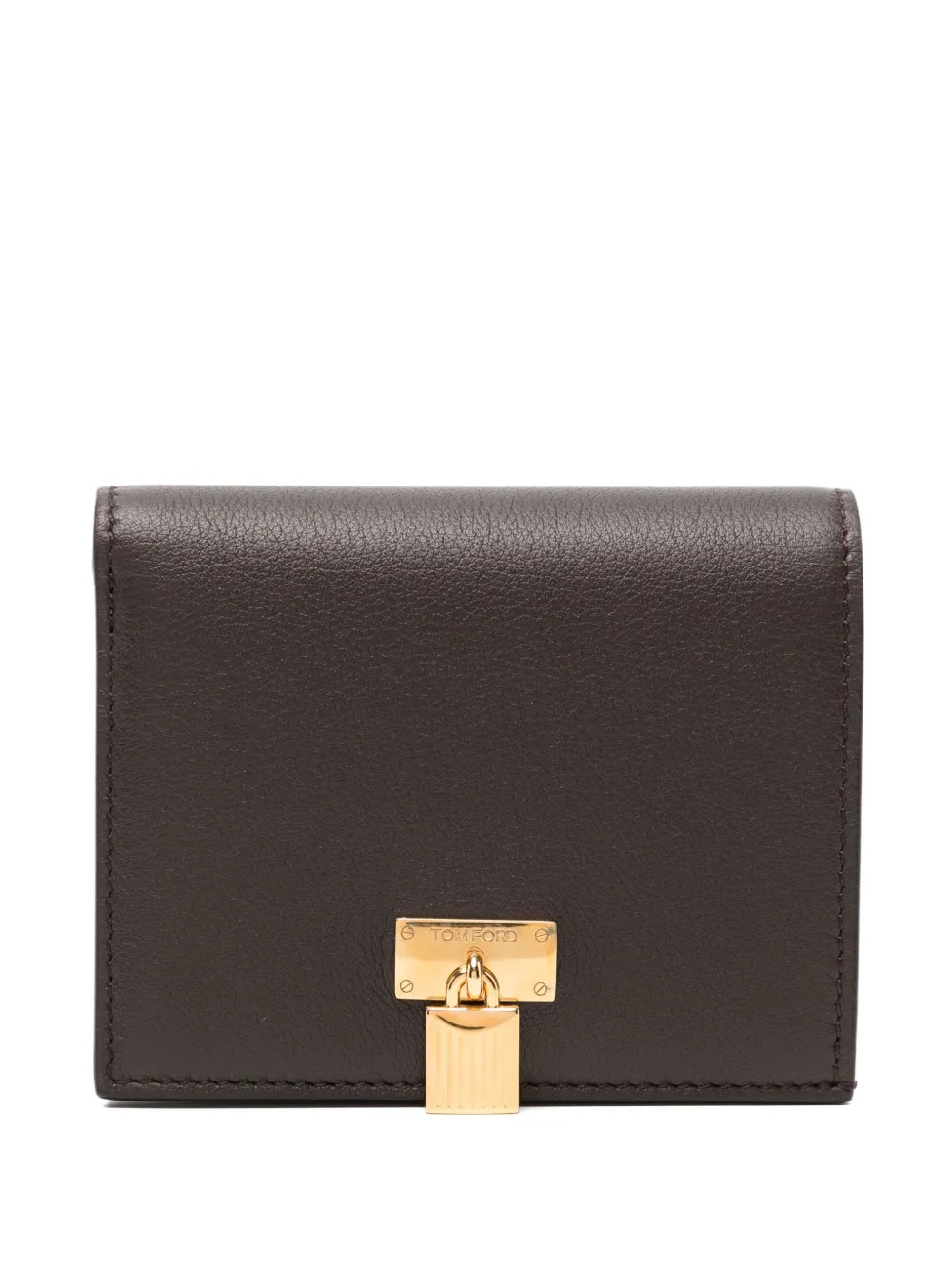 TOM FORD Kalfsleren portemonnee Bruin