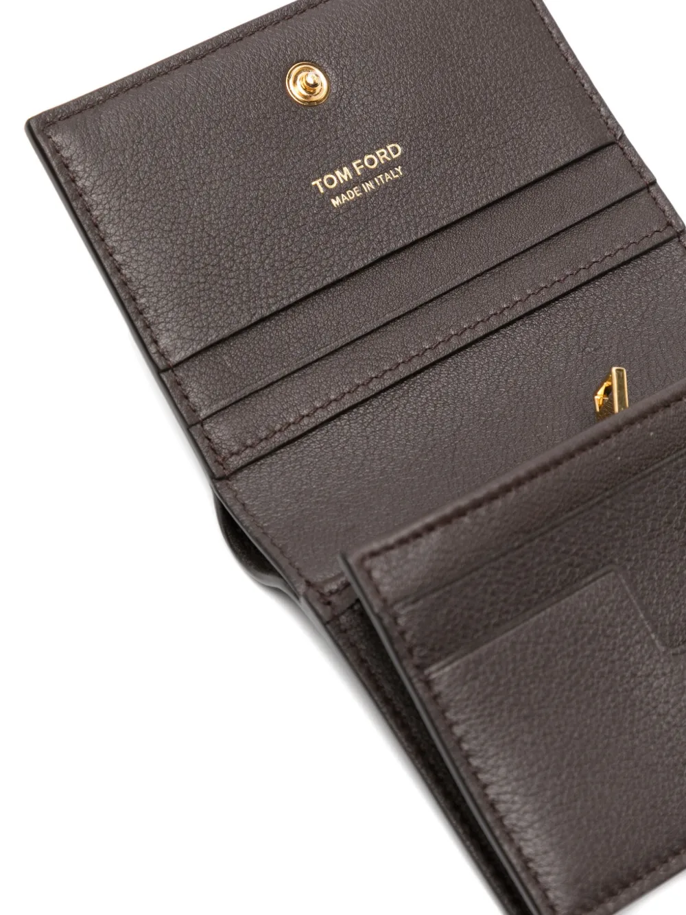 TOM FORD Kalfsleren portemonnee Bruin