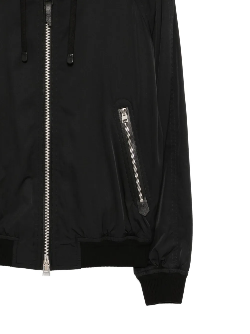 TOM FORD Gevoerd jack Zwart