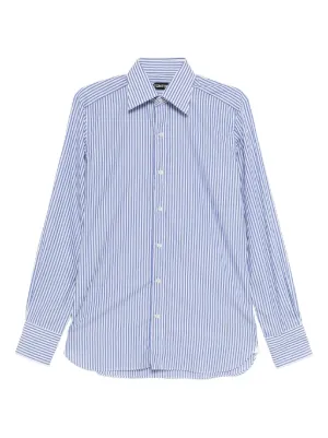 Junya Watanabe MAN ストライプ シャツ | ブルー | FARFETCH JP