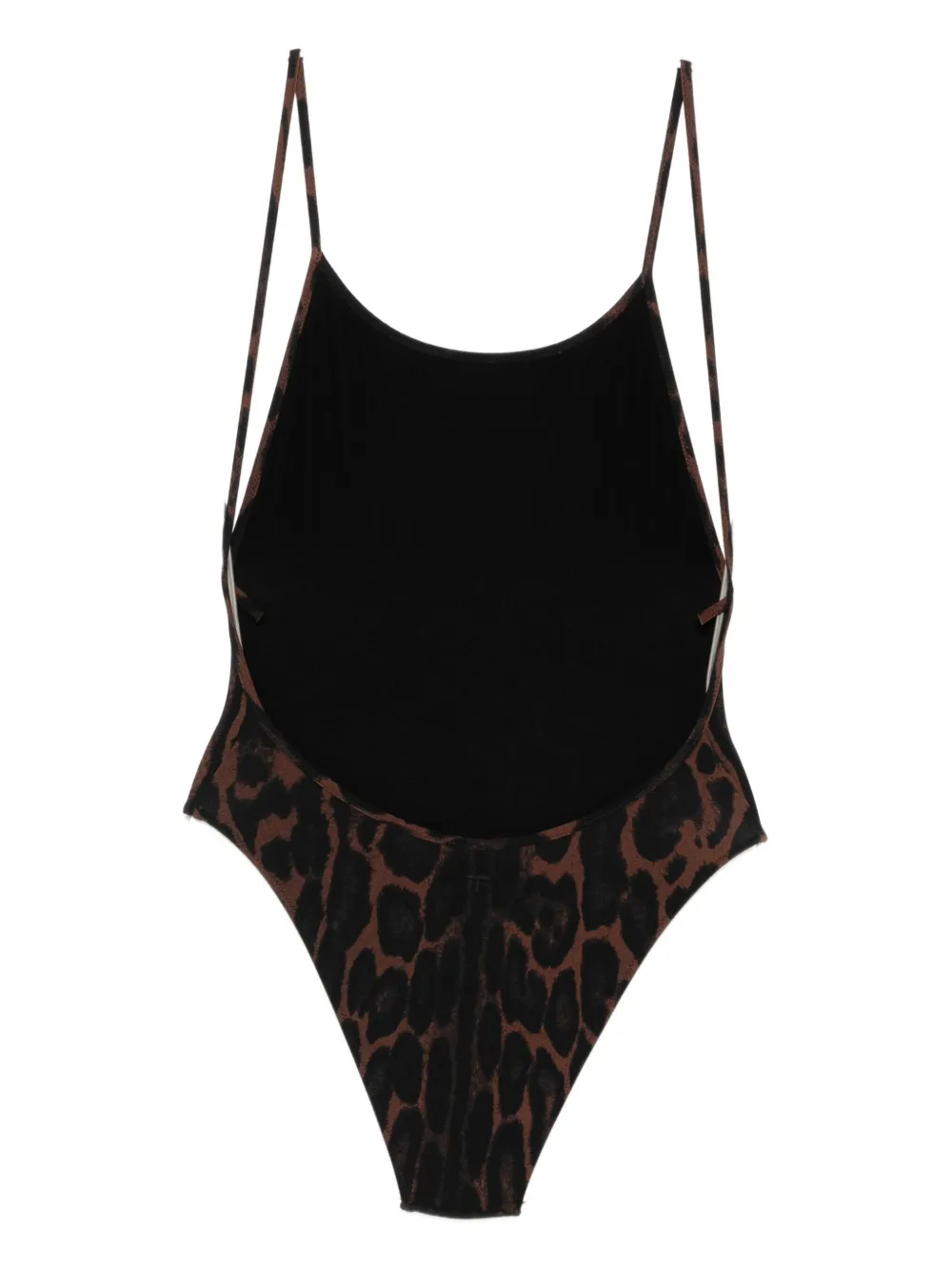 Tom Ford Leopard-print Swimsuit In Brown