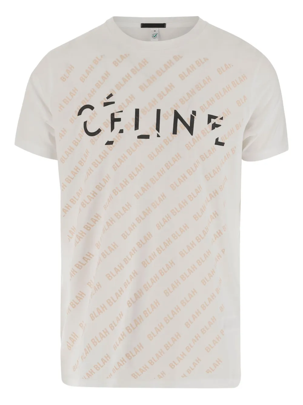 Black Score Katoenen T-shirt Wit