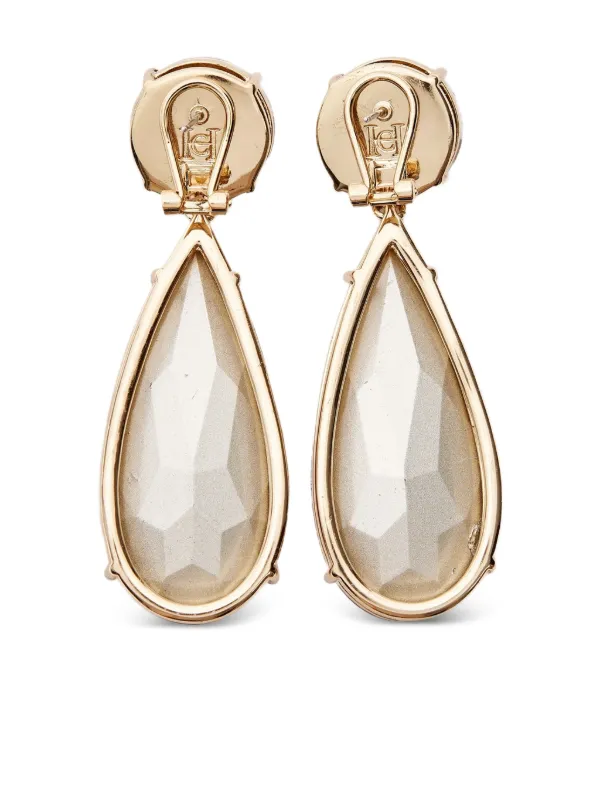 Carolina Herrera Crystal Earrings | Gold | FARFETCH