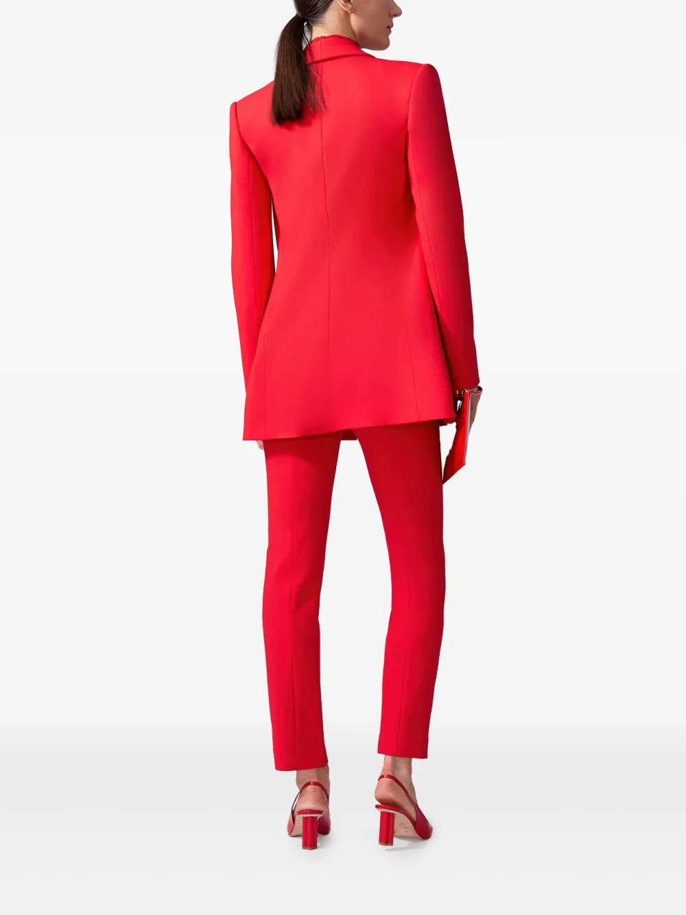 Carolina Herrera Chiffon shirt Rood