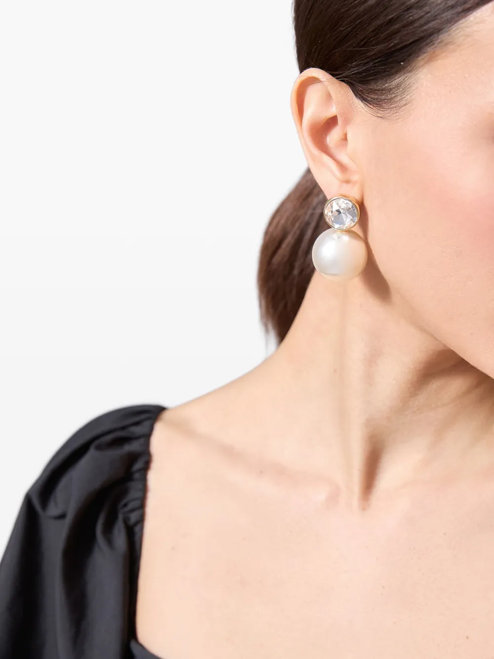 Carolina Herrera pearl drop earrings | Image 2