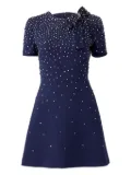 Carolina Herrera crystal-embellished mini dress - Blue