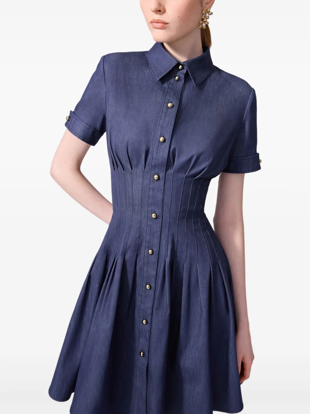 Carolina Herrera Denim mini-jurk Blauw