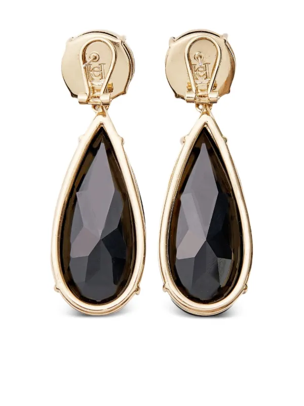 CAROLINA HERRERAフェイクパールクリスタルピアスゴールドトーン CAROLINA HERRERA フェイクパール クリスタル ピアス ゴールド