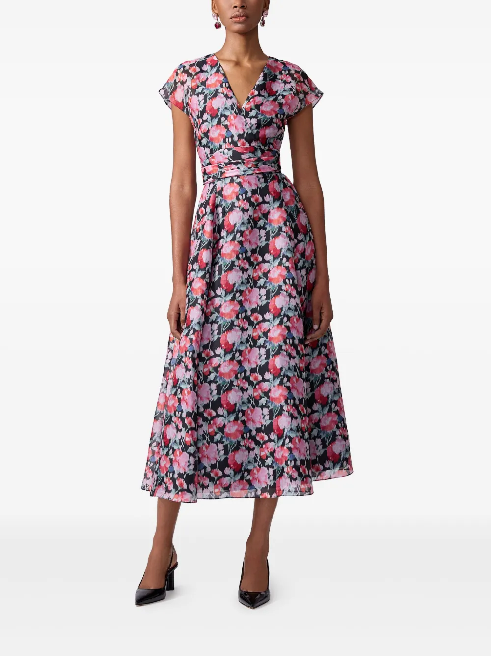 Carolina Herrera peony-print midi dress | Day Dresses | Image 2