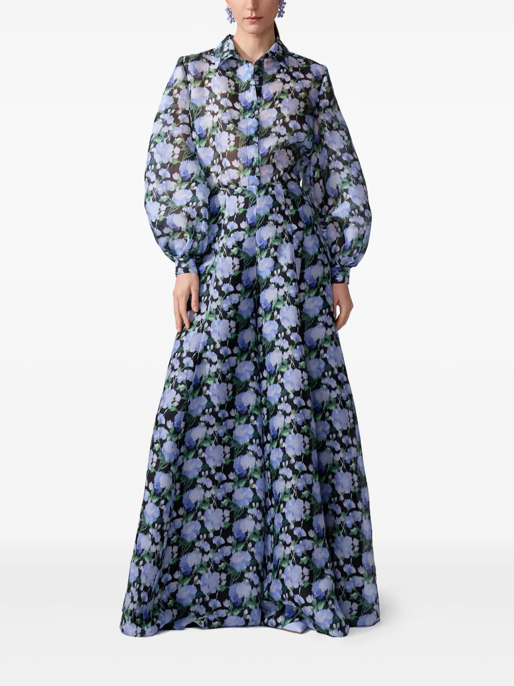Carolina Herrera peony-print palazzo pants | Wide-Leg Pants | Image 2