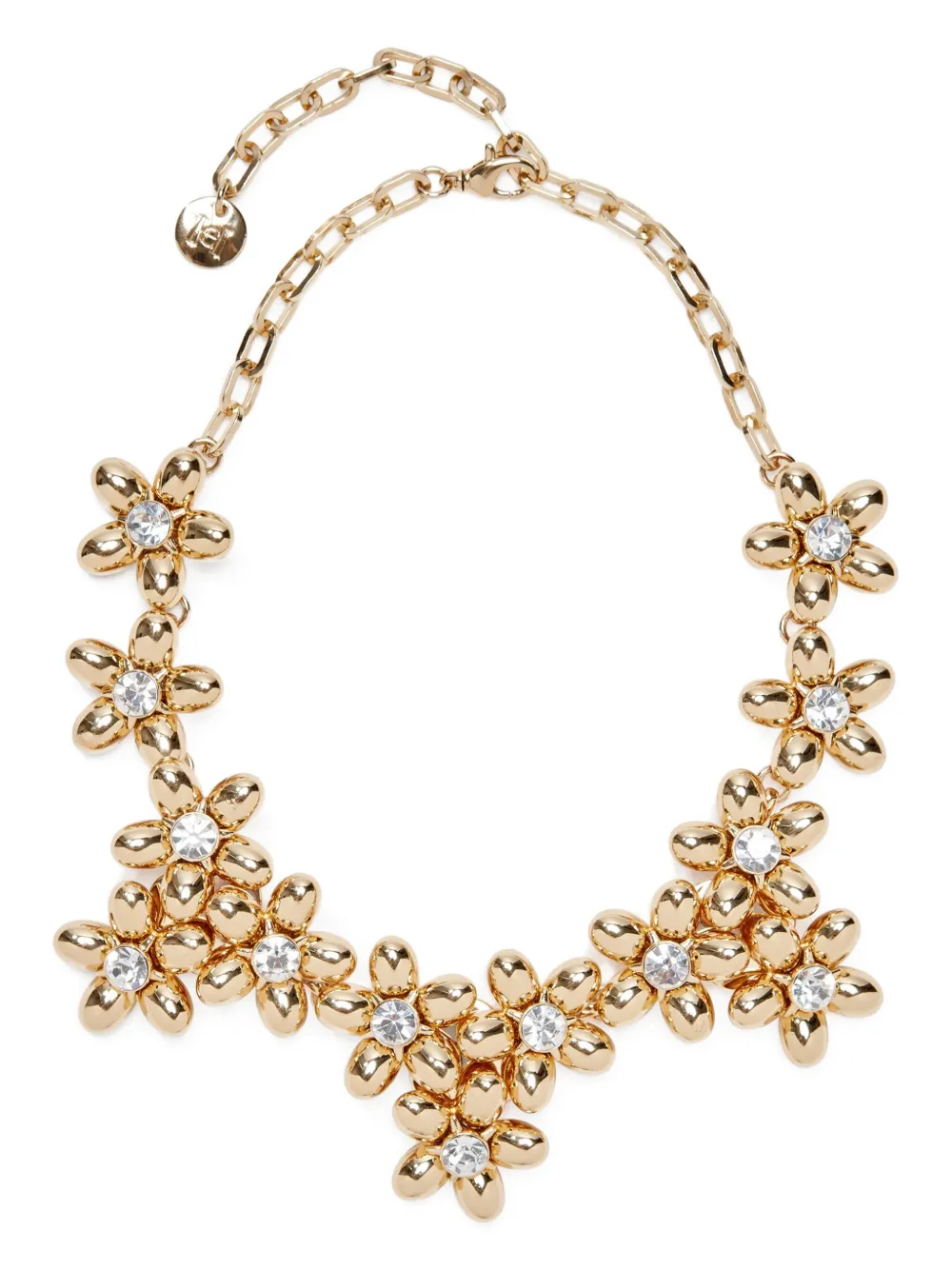 Carolina Herrera Flower Cluster ネックレス - ゴールドトーン Carolina Herrera Flower Cluster ネックレス - ゴールドトーン