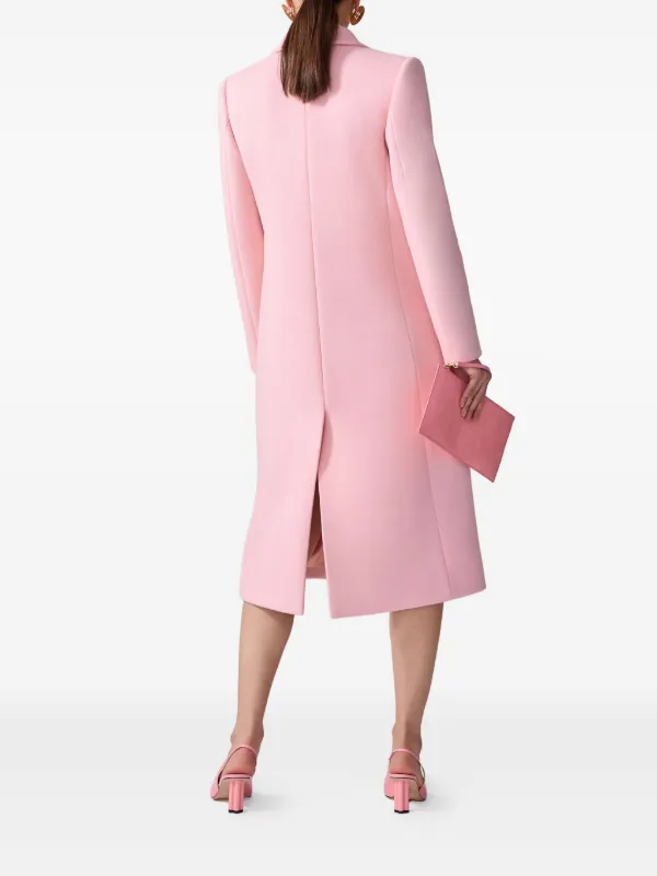 Carolina Herrera Wool Coat | Pink | FARFETCH