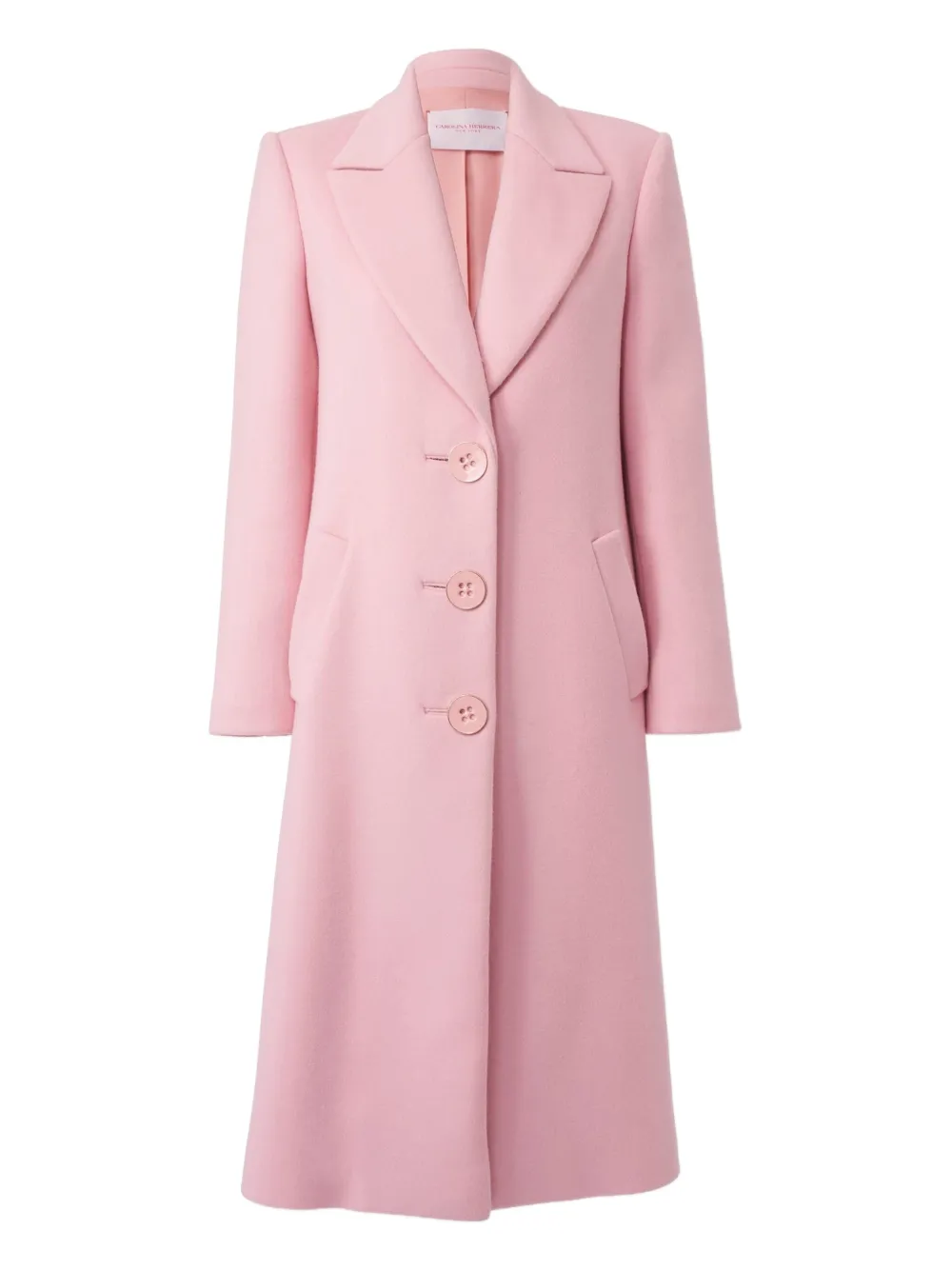 Carolina Herrera Wollen jas Roze