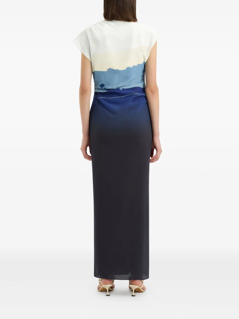 SIR SILK MIDI DRESS