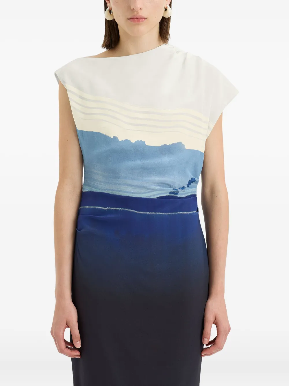 Shop Sir Silk Midi Dress
