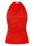 SIR. draped sleeveless top - Red