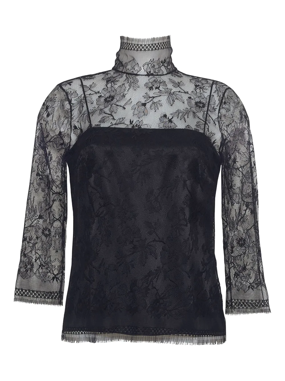 Adam Lippes floral-lace top | Black | Image 1