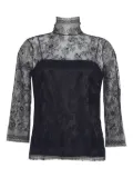 Adam Lippes floral-lace top - Black