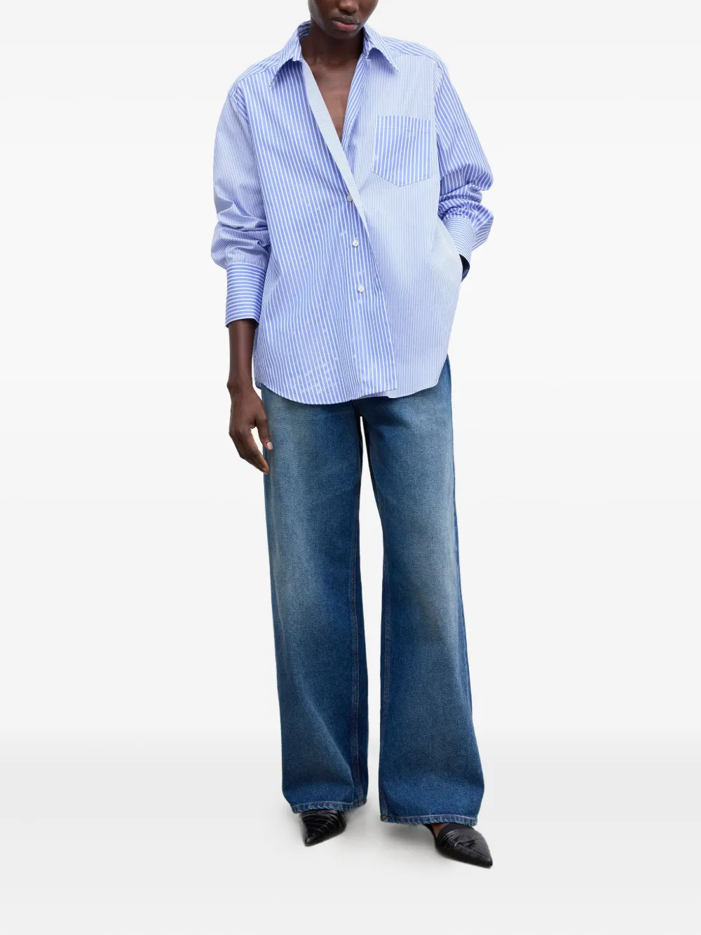 House Of Dagmar striped shirt - Blauw