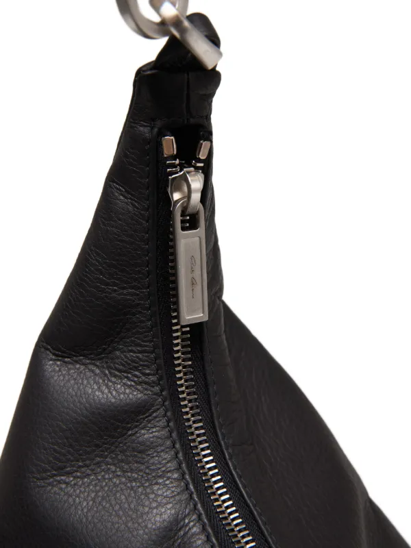Rickowensレザー ショルダーバッグ Rick Owens レザーショルダーバッグ | ブラック | FARFETCH JP