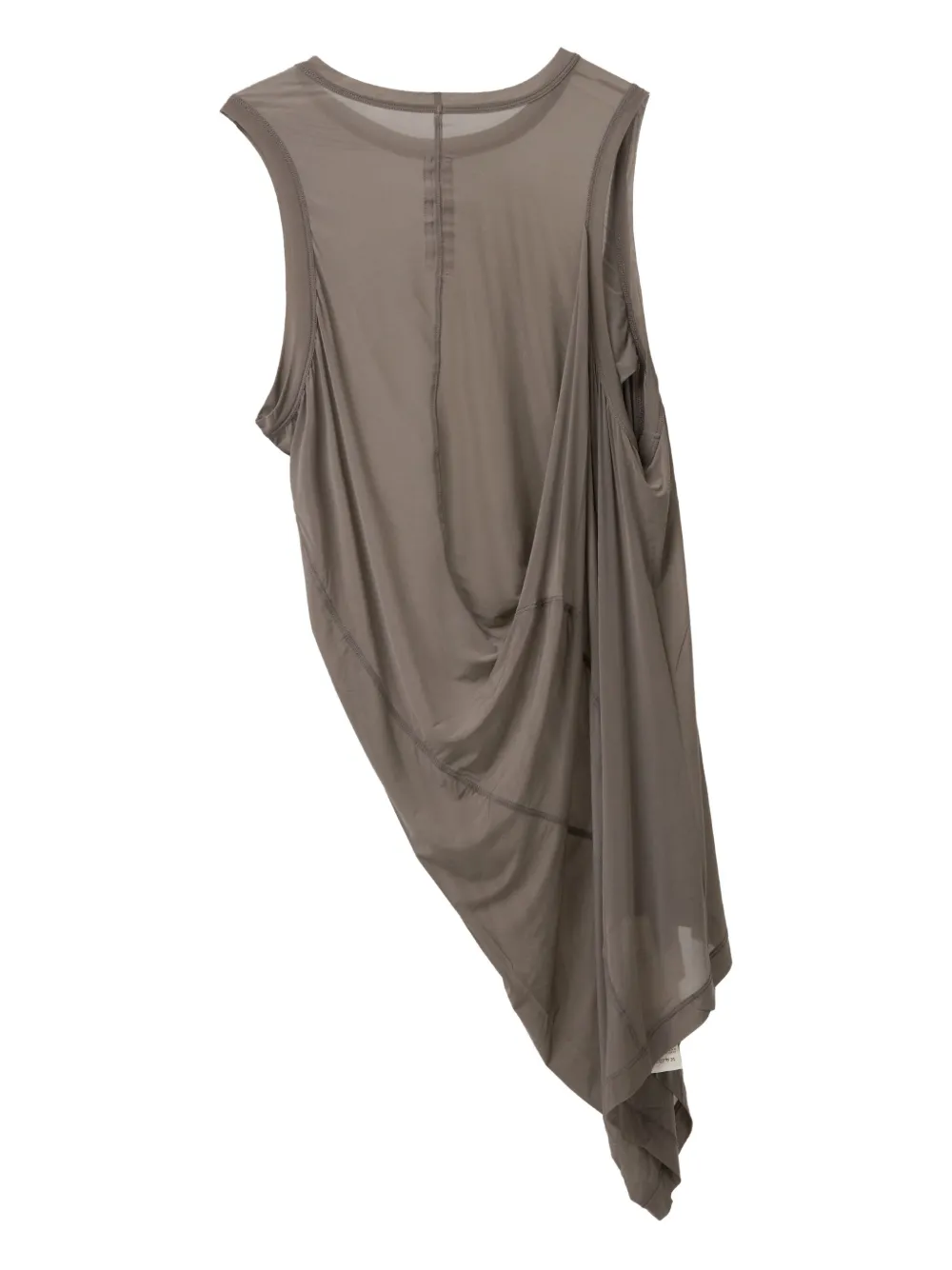 Rick Owens asymmetrical draped tank top | Vests & Tank Tops | Image 2