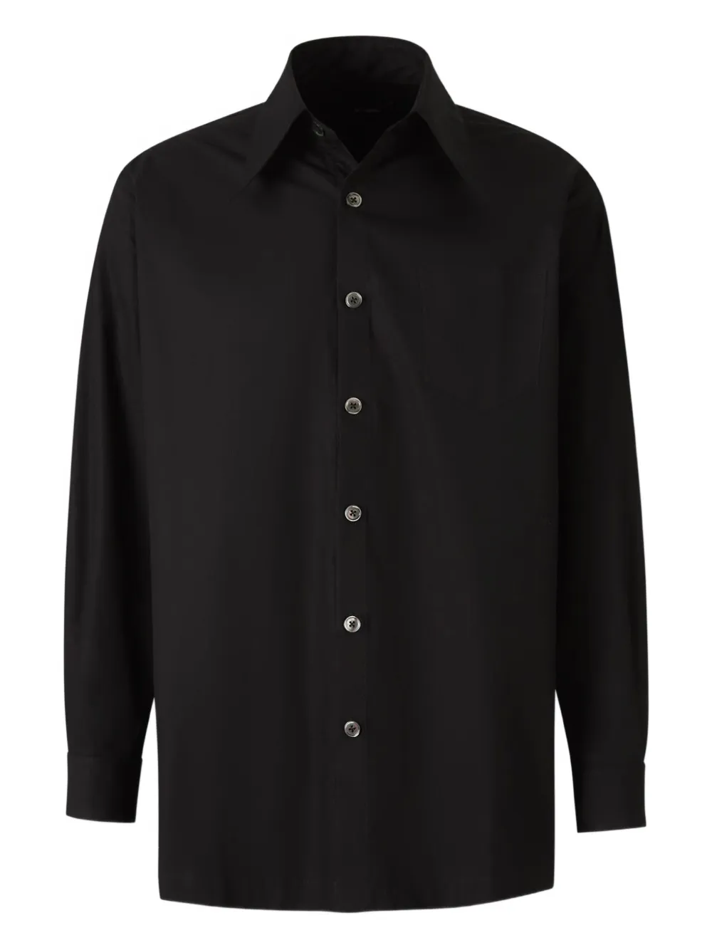 Willy Chavarria camisa de algodón | negro | Image 1