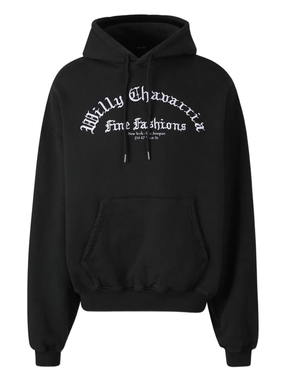 Willy Chavarria hoodie de algodón | negro | Image 1