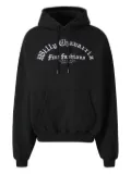 Willy Chavarria cotton hoodie - Black