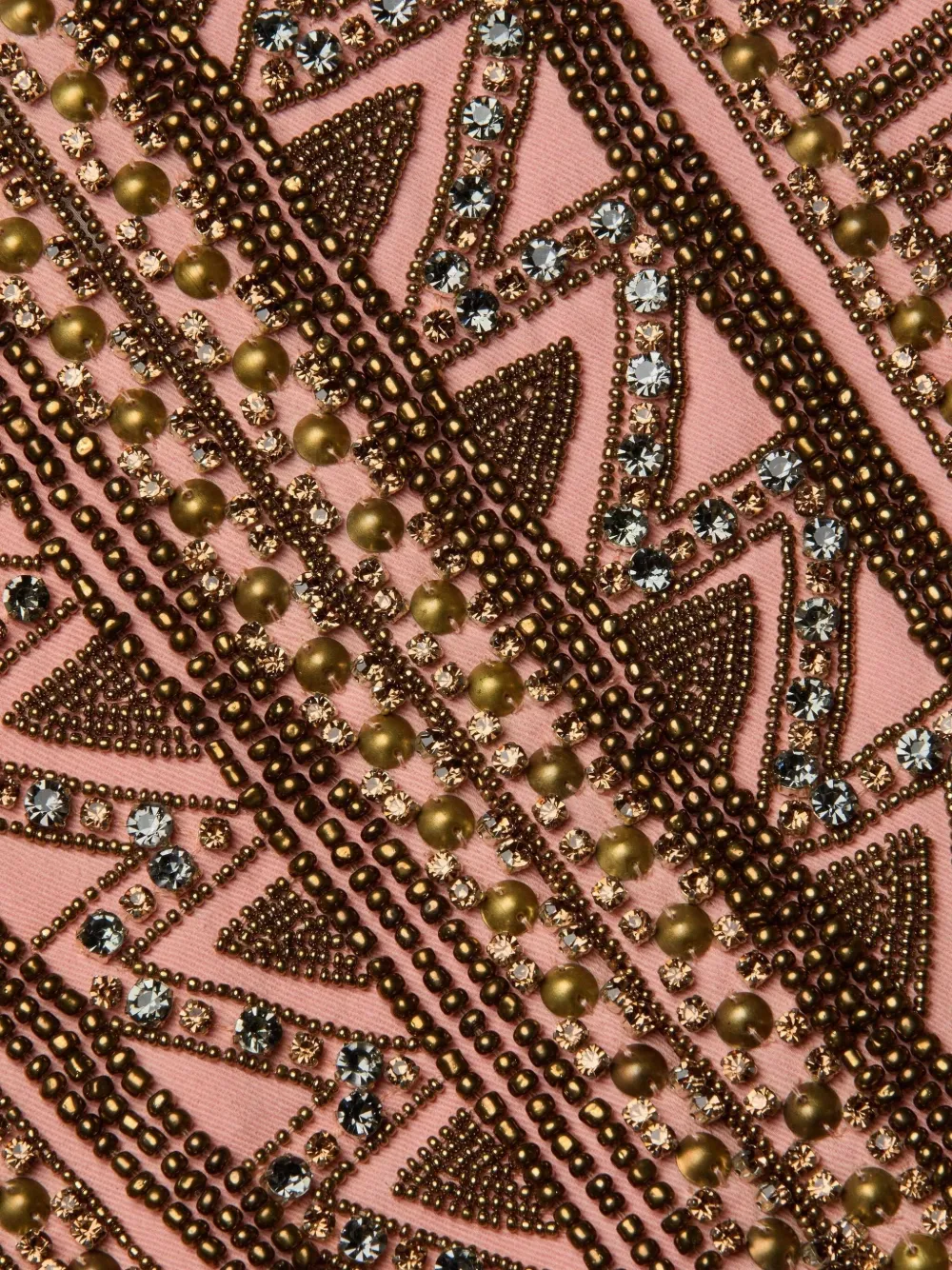 L'agence Deco Beaded Crop Jacket In Pink