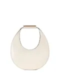 STAUD mini Moon leather tote bag - Neutrals