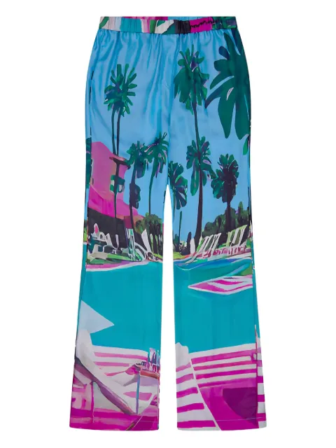 Libertine poolside-print trousers