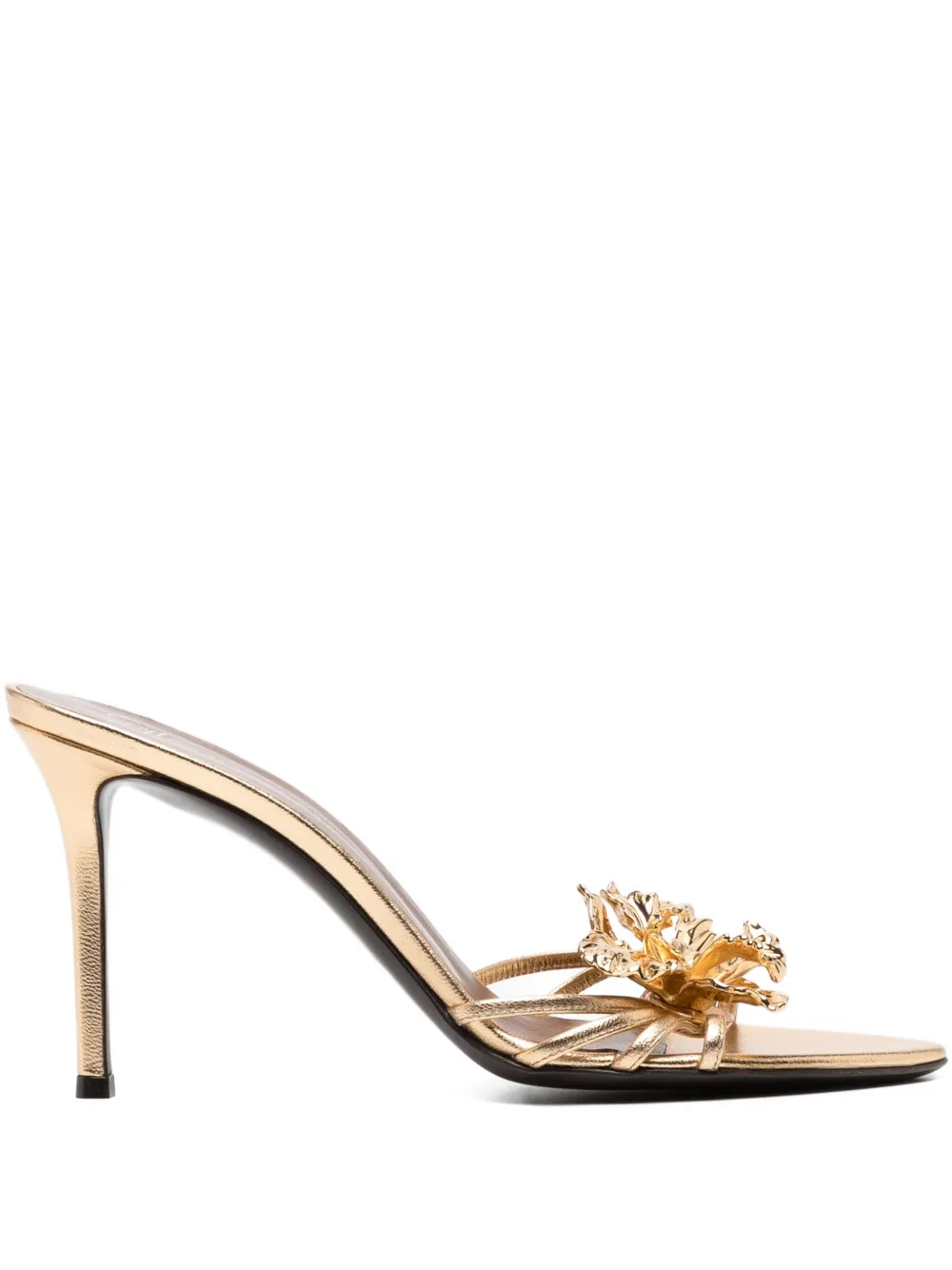 Giuseppe Zanotti 100mm orchid-embellishment sandals Gold