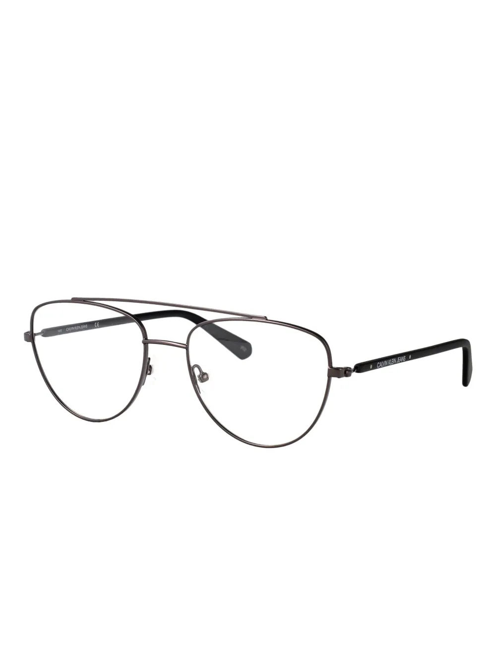 Calvin Klein Jeans Bril met metalen piloten montuur Grijs
