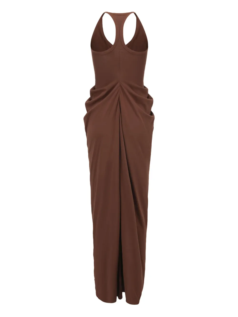 OUDE WAAG drapped knot maxi dress - Bruin