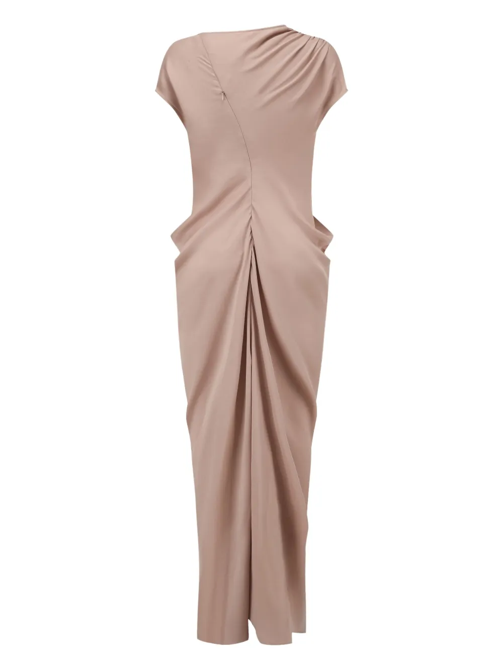 OUDE WAAG asymmetric draped midi dress - Roze